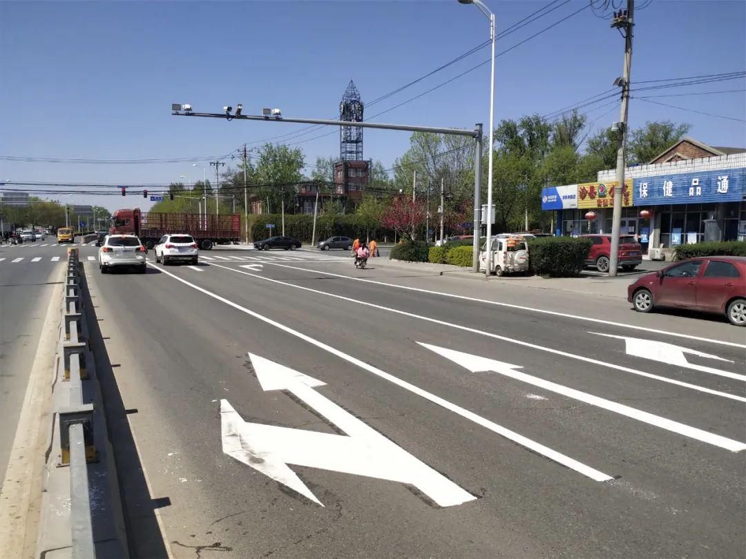 交通工程标线换新衣道路换新颜