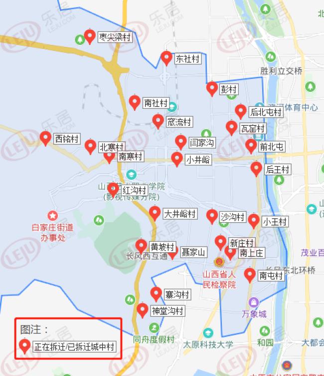 太原市万柏林区地图图片