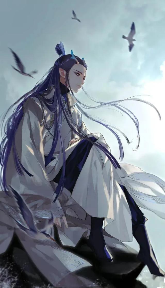 古风插画,风华正茂美少年_帅哥