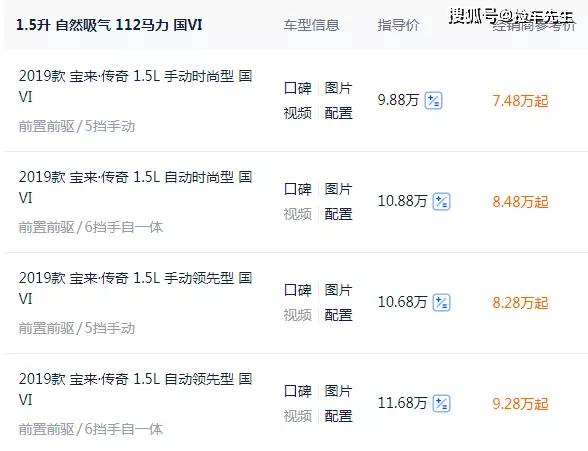 宝来传奇才卖7万多4s店及网友反馈是真的