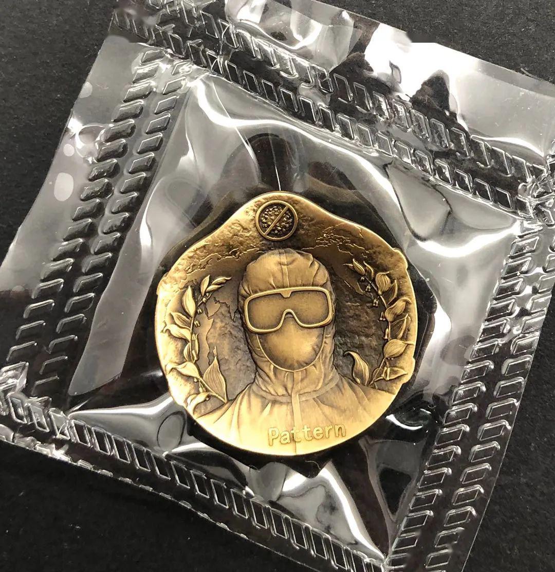 爆款异形抗击疫情纪念章中午1230限量预定