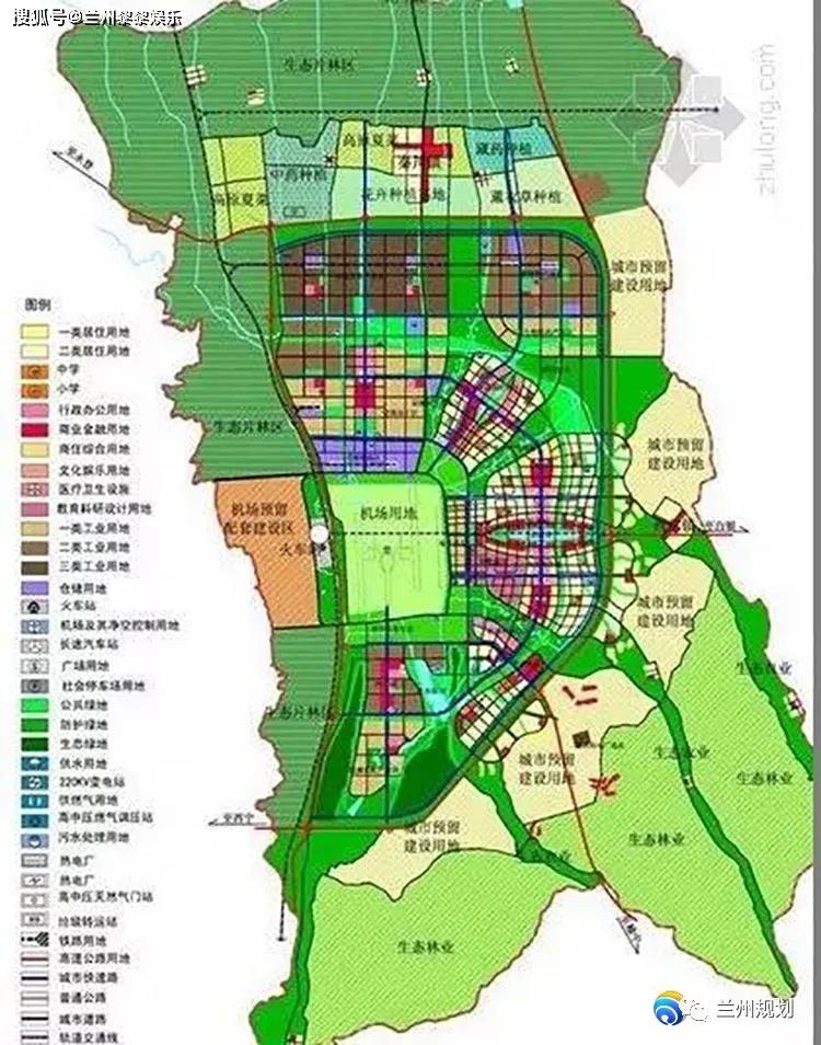 兰州新区2030年规划图