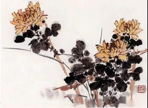 萧朗教你画花卉——菊花画法