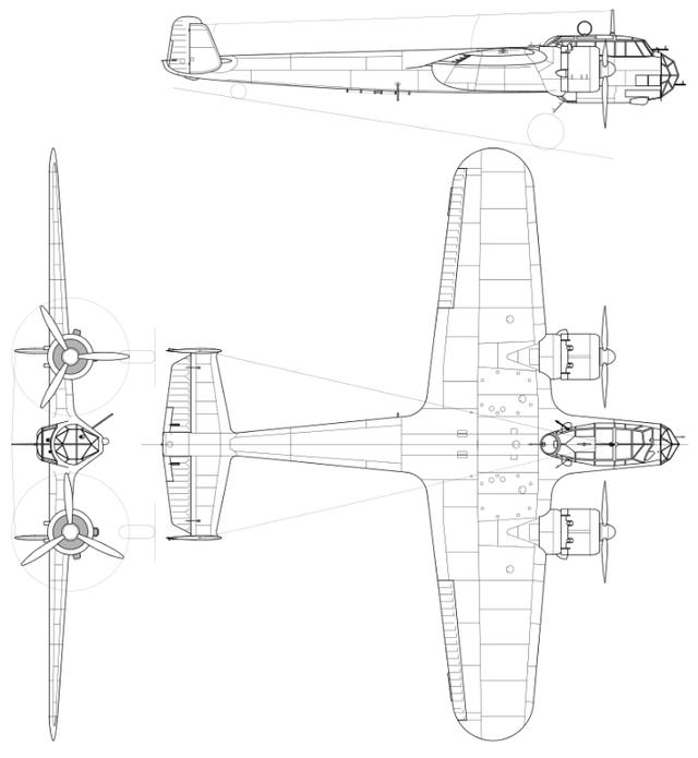 二战轰炸机图片三视图图片