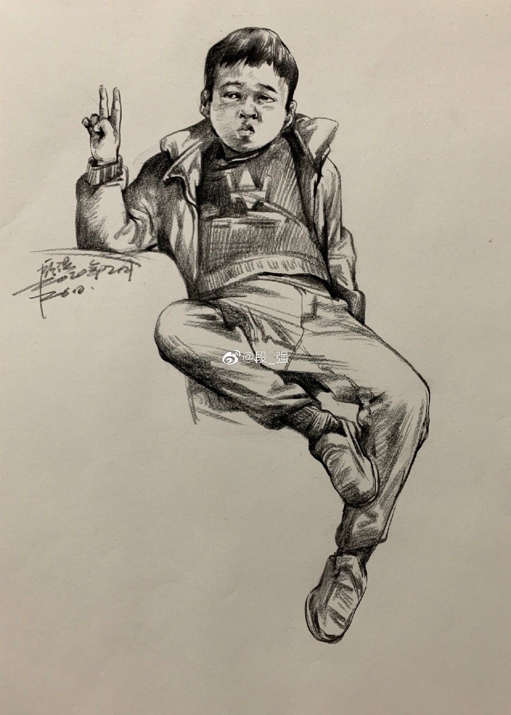 赶紧来围观学习——段强速写