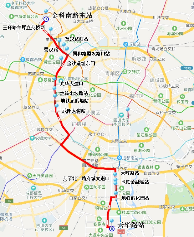 成都705公交车路线图图片