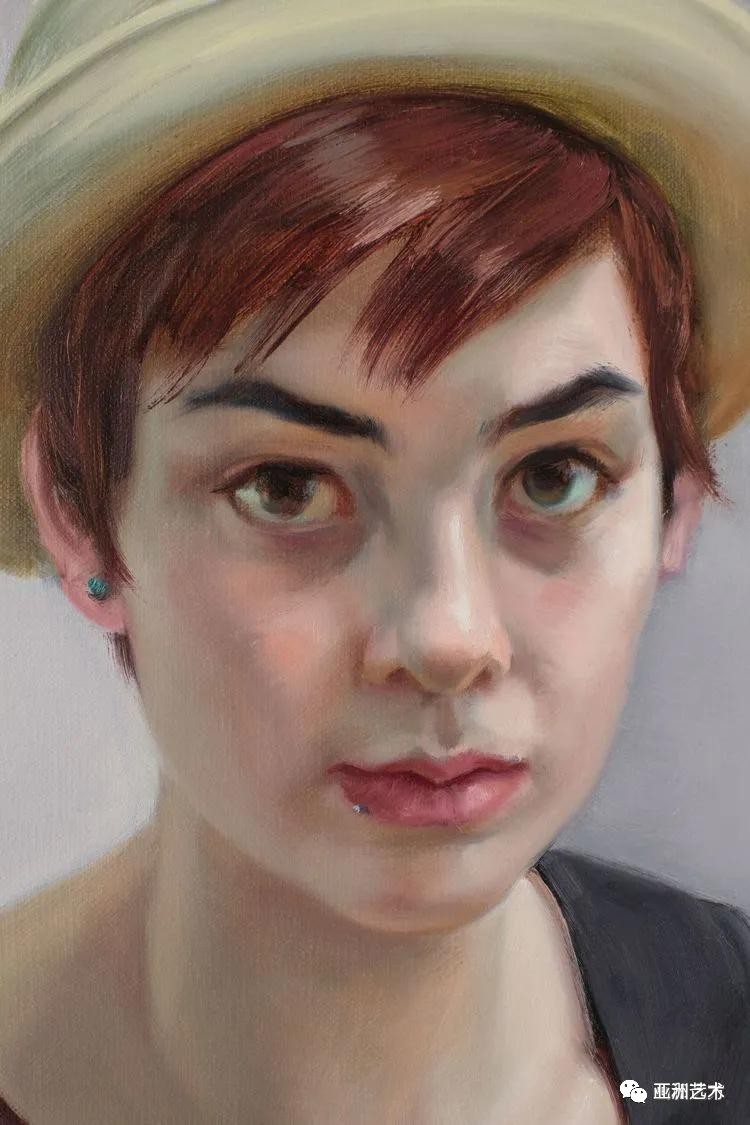于小冬油画肖像写生作品欣赏