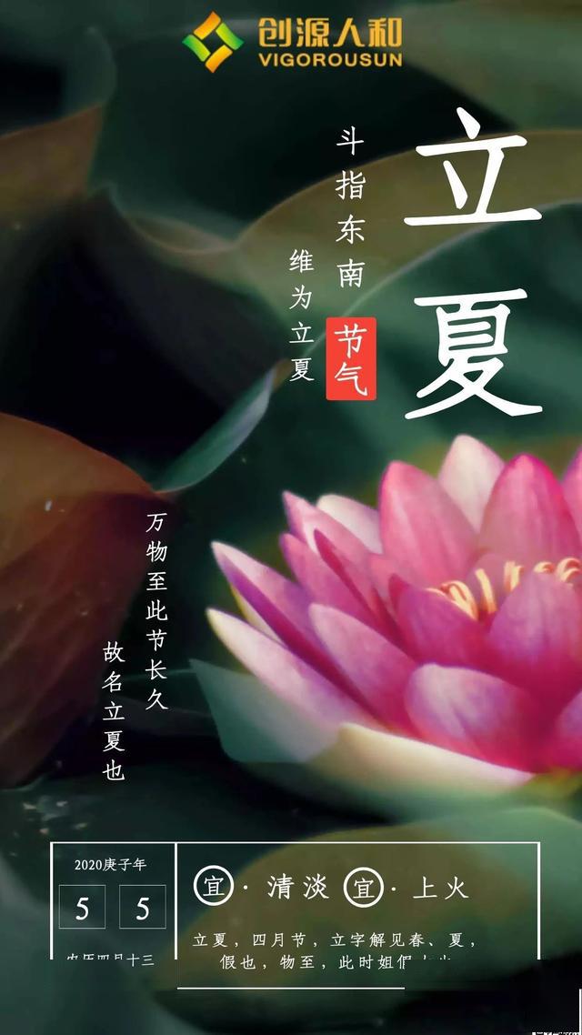 万物并秀向光而立物业企业2020立夏海报大赏