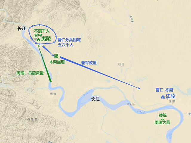 夷陵之战地图前形势图图片
