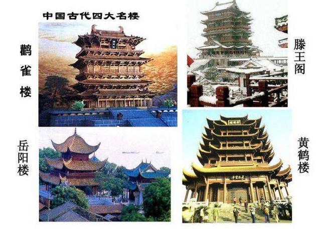 中国四大名楼是哪四个？分别在哪？