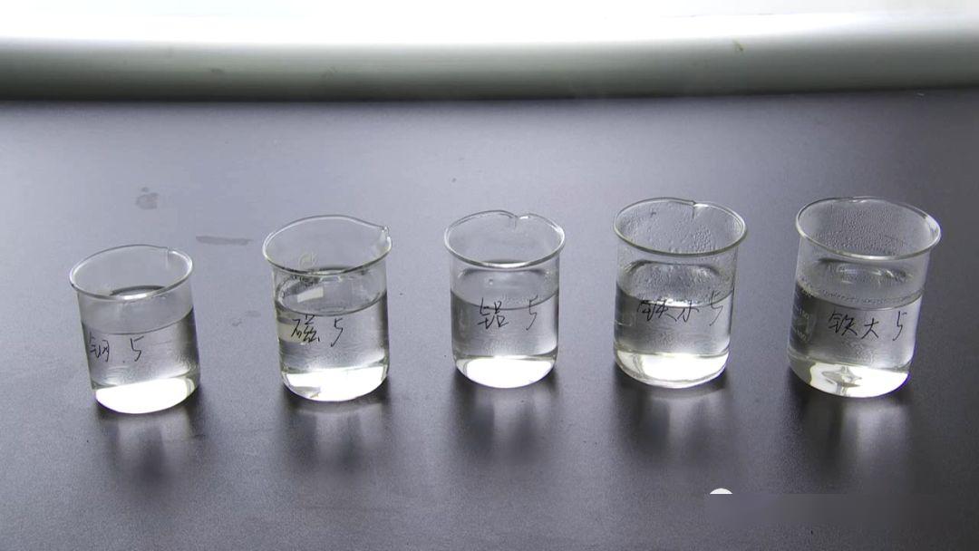 结果(单位mg/l)随后,实验人员将开水倒入烧杯和无菌取样器中自然冷却