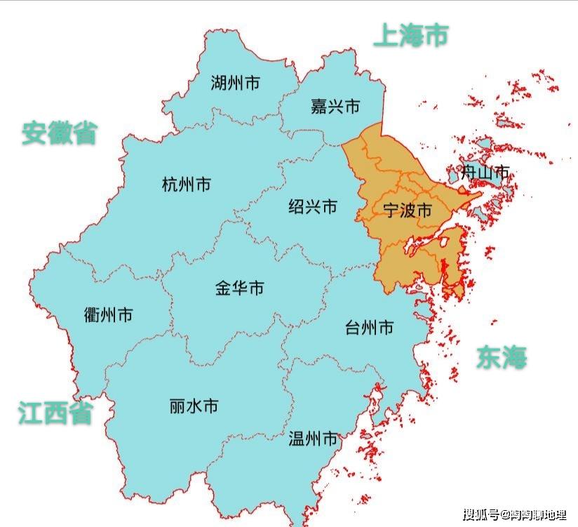 宁波市6区2县2市,建成区面积排名,最大是慈溪市,最小是象山县_区域
