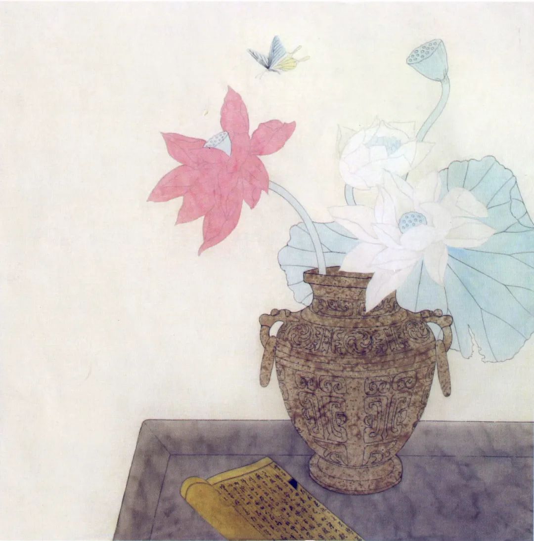 【教程】龚雪青工笔荷花作品《清夏》绘制步骤