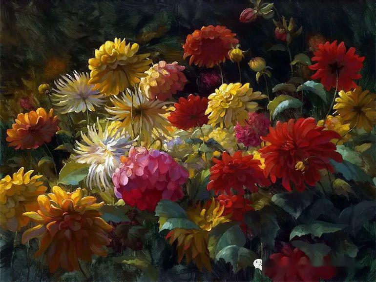 大众艺术网大胆色彩浓重笔触捕捉自然之美美国外光派画家里昂茹莱特