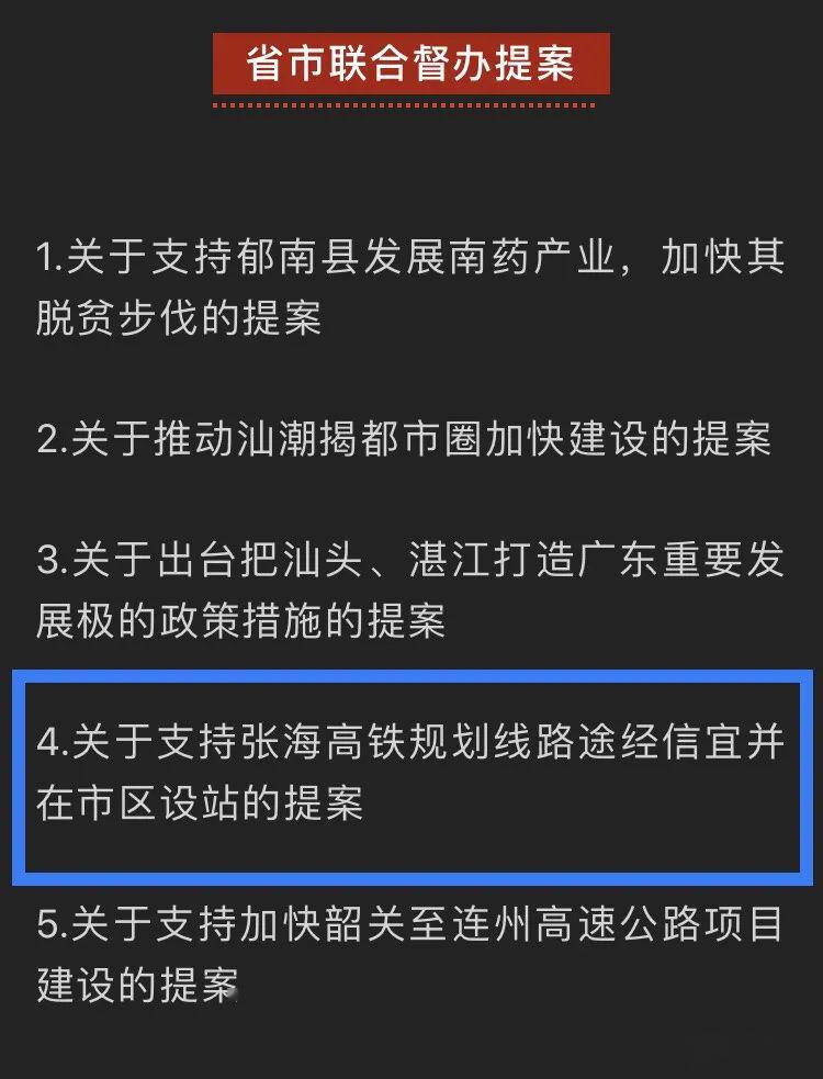 喜讯张海高铁途经茂名设站高州信宜提案被列入省市联合督办提案