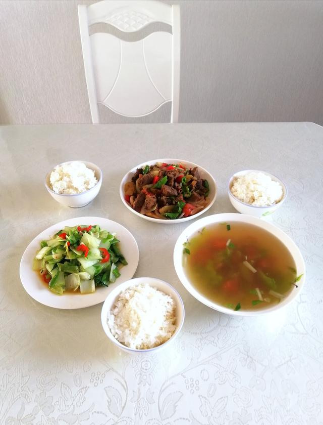 放假宅家里用心做美食看我家四天的午餐虽然不豪华但是温馨