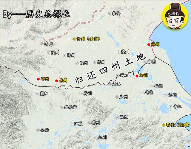 地图上的战争开禧北伐打响南宋大军再败金兵大败而归