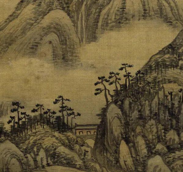 宋旭五岳图卷展卷云登山画中游五岳