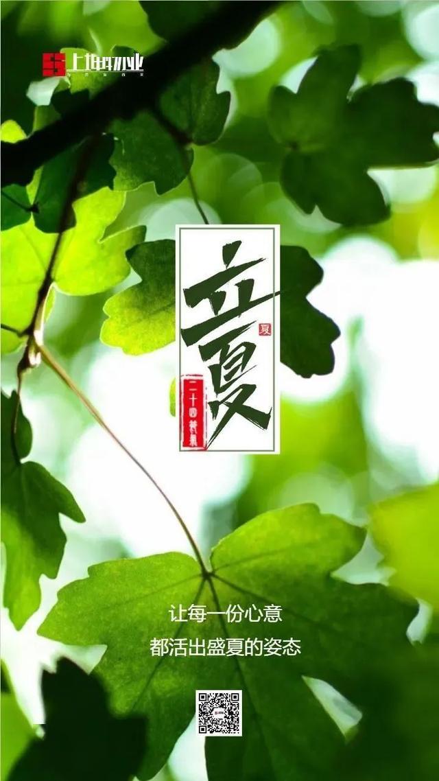 万物并秀向光而立物业企业2020立夏海报大赏