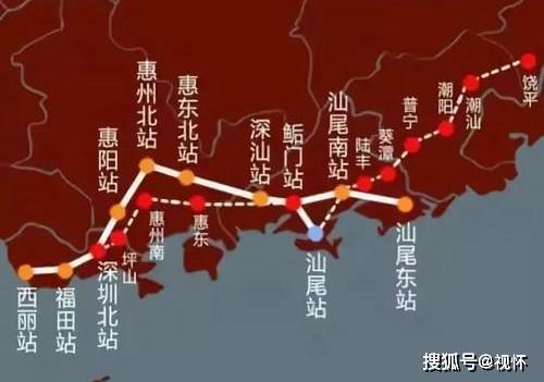 粤东将再添两高铁西进广深汕尾率先受益潮汕三地平分秋色