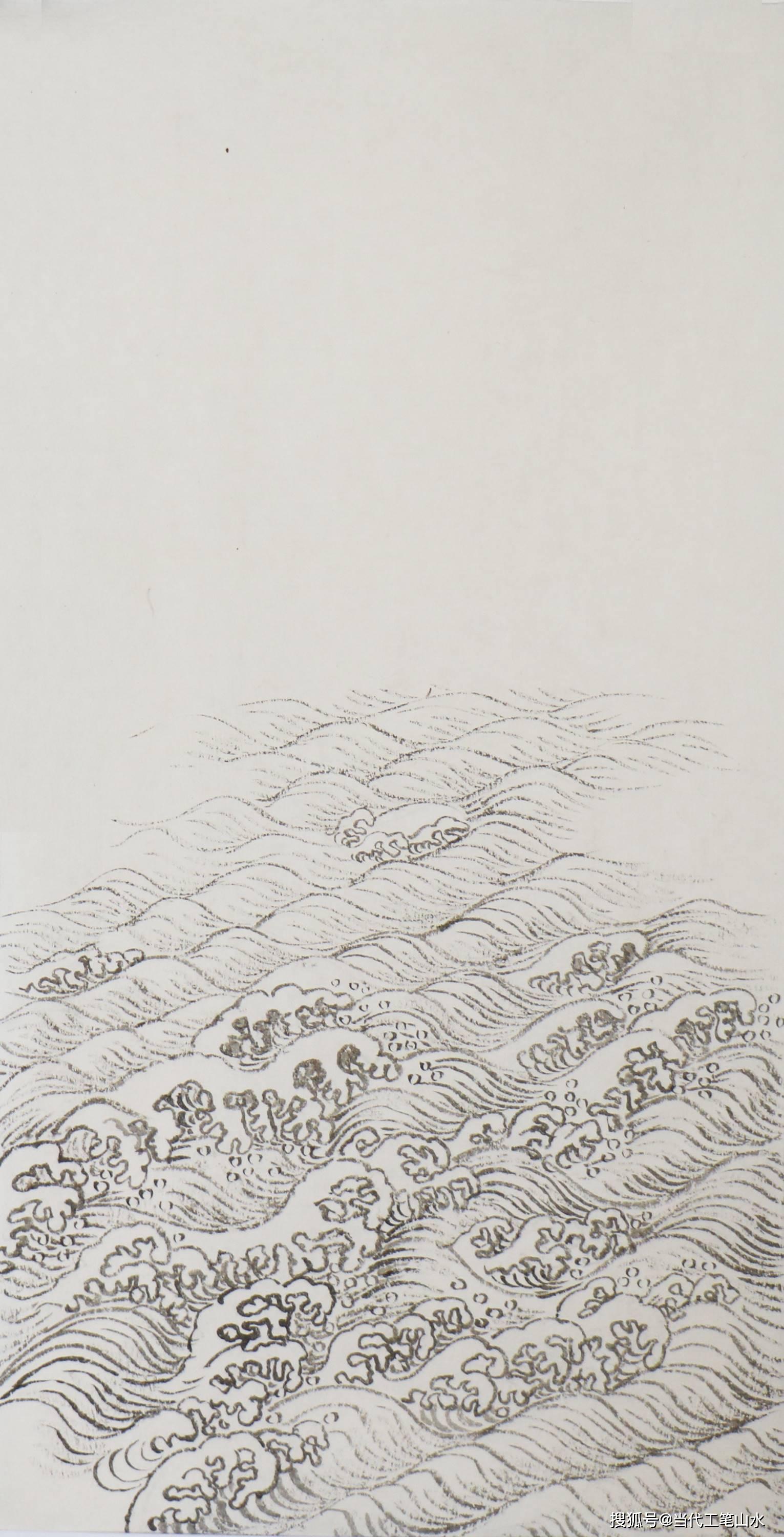 传统工笔山水中常用云的画法