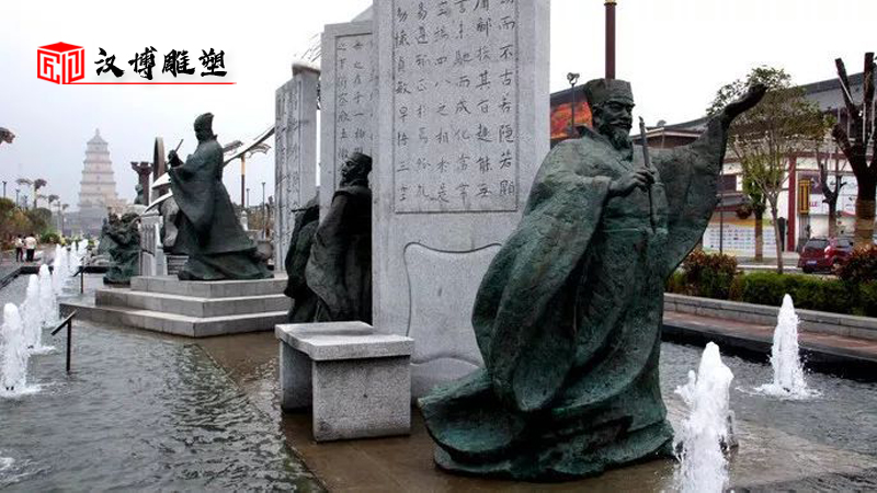 王维人物雕塑展览欣赏名人妙笔体会生活乐趣