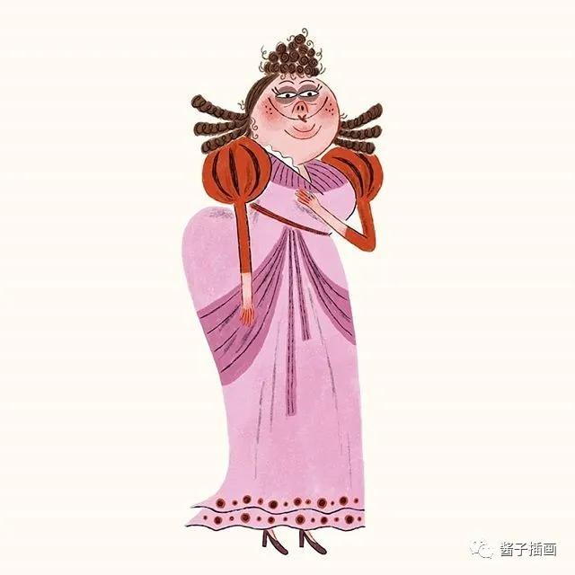 插画西班牙anaduna肆无忌惮的人物造型萌化
