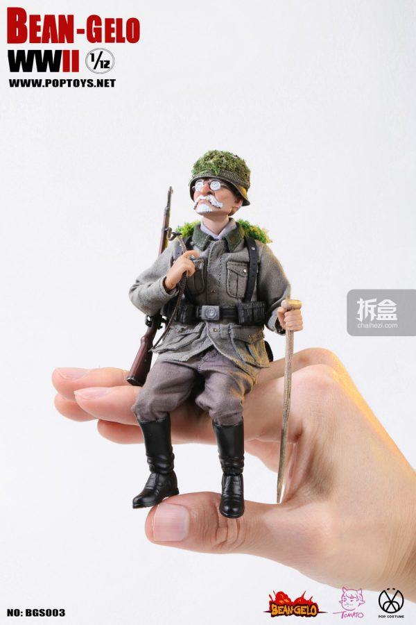 poptoysbeangelo大头兵系列第一弹瘦子弗兰茨胖子乔治狙击手老头韦伯