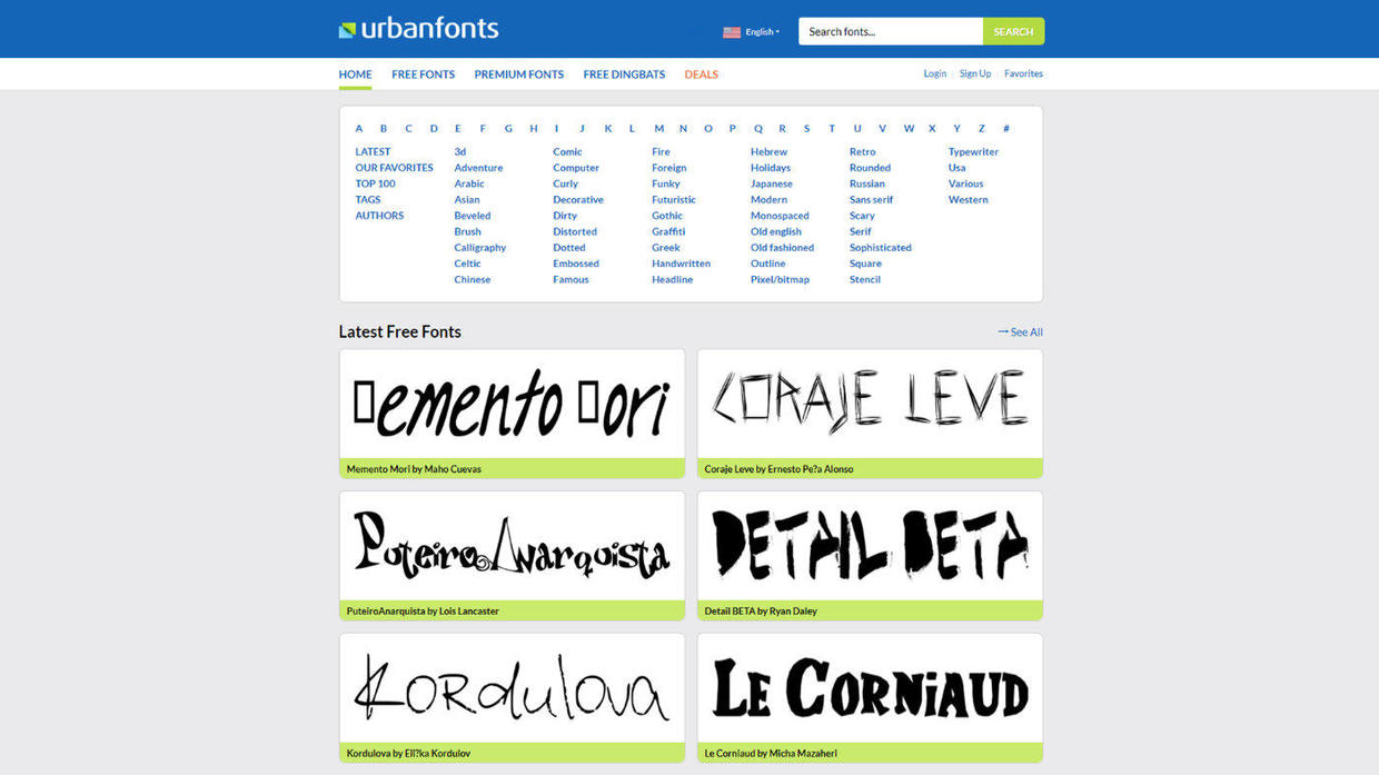 了解一些免费的英文字体及排版设计_fonts