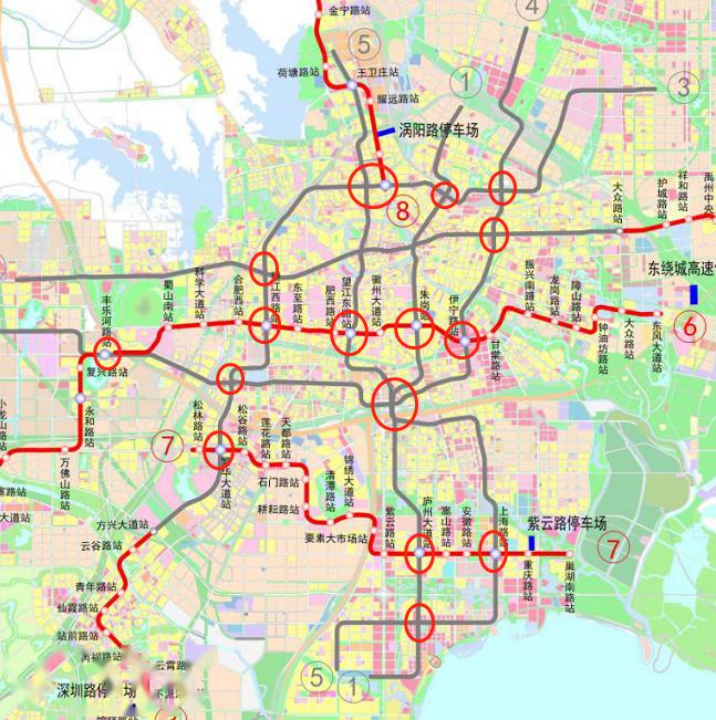 合肥华南城地铁线路图图片