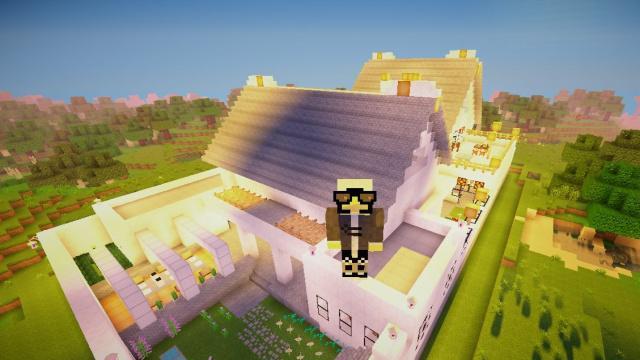 我的世界:玩创造萌新vs老玩家,红石大炮造好了,萌新还在挖矿