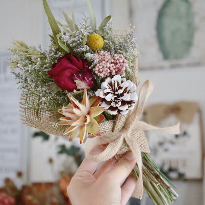 创意干制花手工diy,插花要这么玩!_鲜花