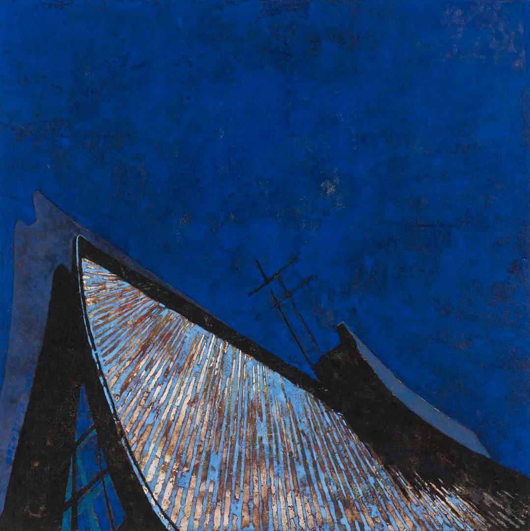 陈静岩彩作品《路思义印象》之二 53x53cm 2007