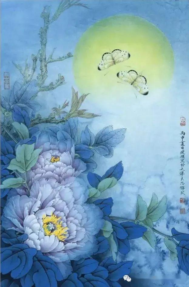 中国画家李晓明严谨精致的工笔花鸟画张张精彩