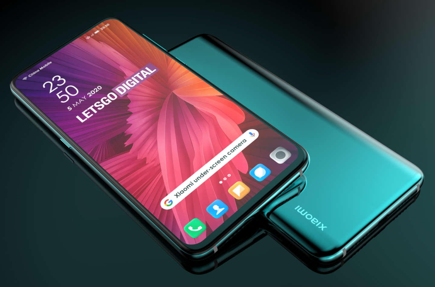 原创小米mix4渲染图曝光采用屏下摄像头设计正面颜值毫无槽点