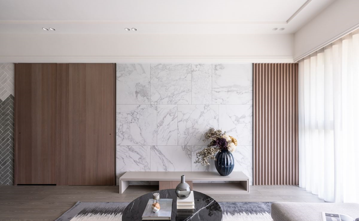 动迁房装潢案例丨一面墙是一片景,用设计营造别致的室内景色