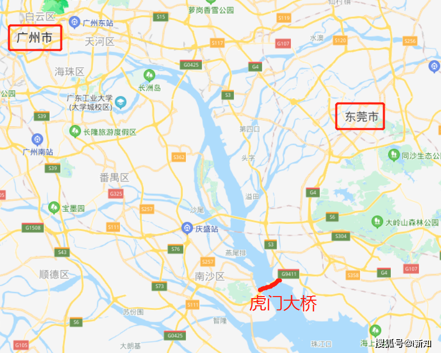 虎門大橋是連接廣州和東莞的跨海大橋,連接珠江兩岸,是廣東沿海的重要