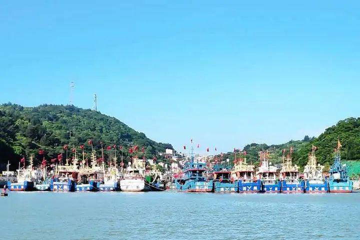 归港休渔洞头东沙渔港百艘渔船返港