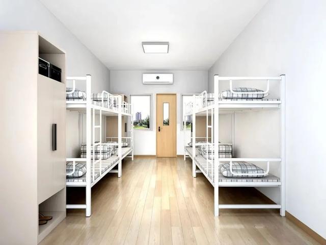 冲洗房,空调,床和衣柜松山湖北区学校设有330间学生宿舍每间宿舍30
