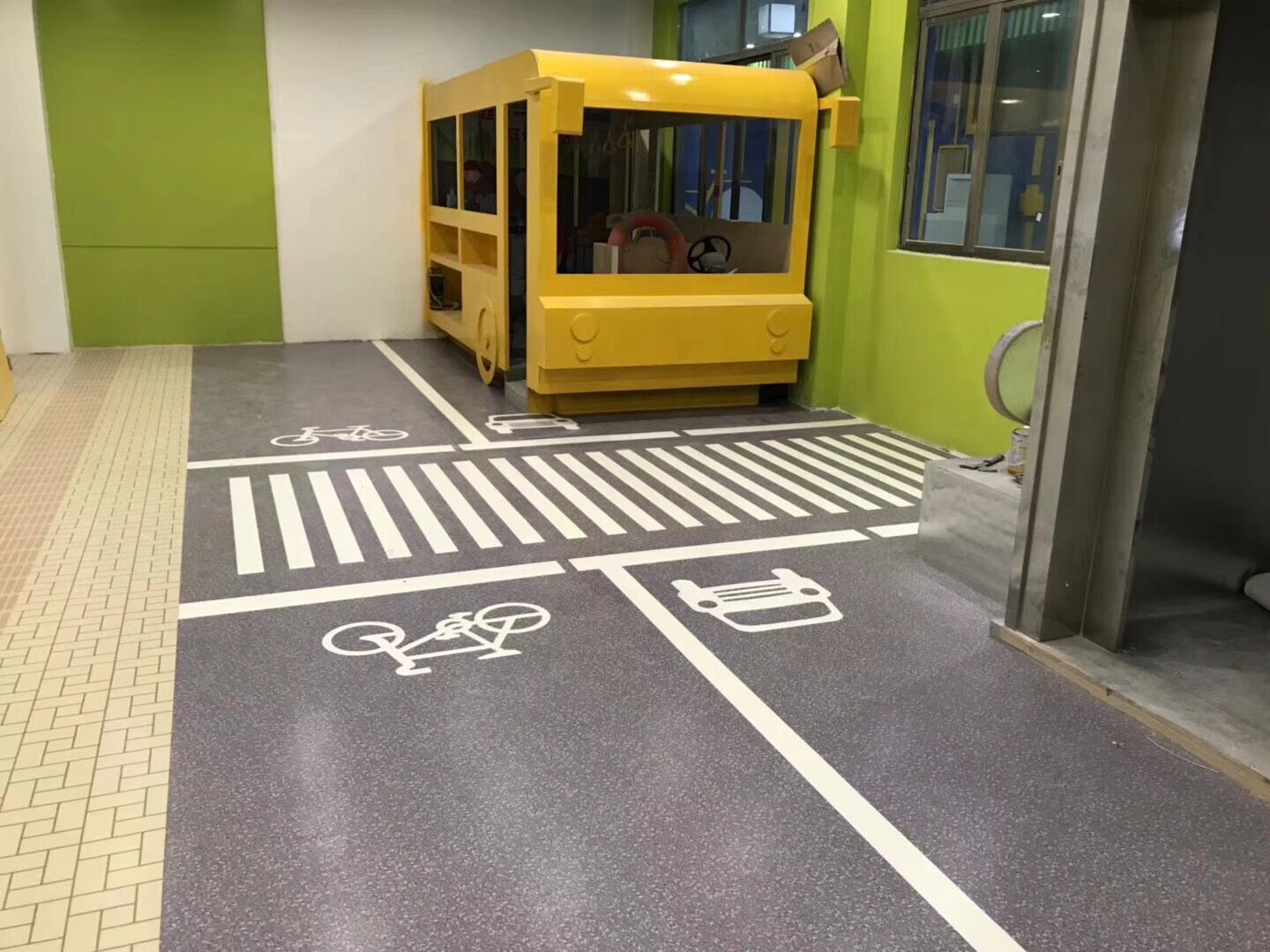 少儿儿童交通安全教育消防安全教育地面材料地板定制专用学校幼儿园