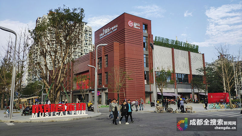 老马路社区音乐大道旁的成都音乐坊