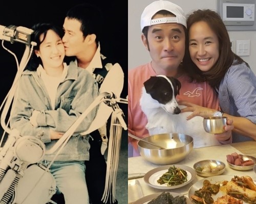 虽然脾气非常火爆,但是对于妻子却非常宠爱,与韩国小姐出身的江珠恩