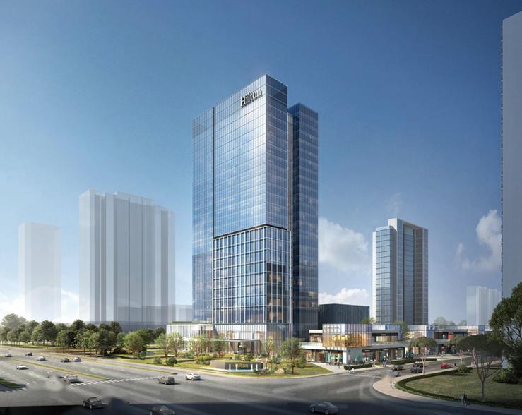 北大街五星级酒店希尔顿酒店效果图出炉