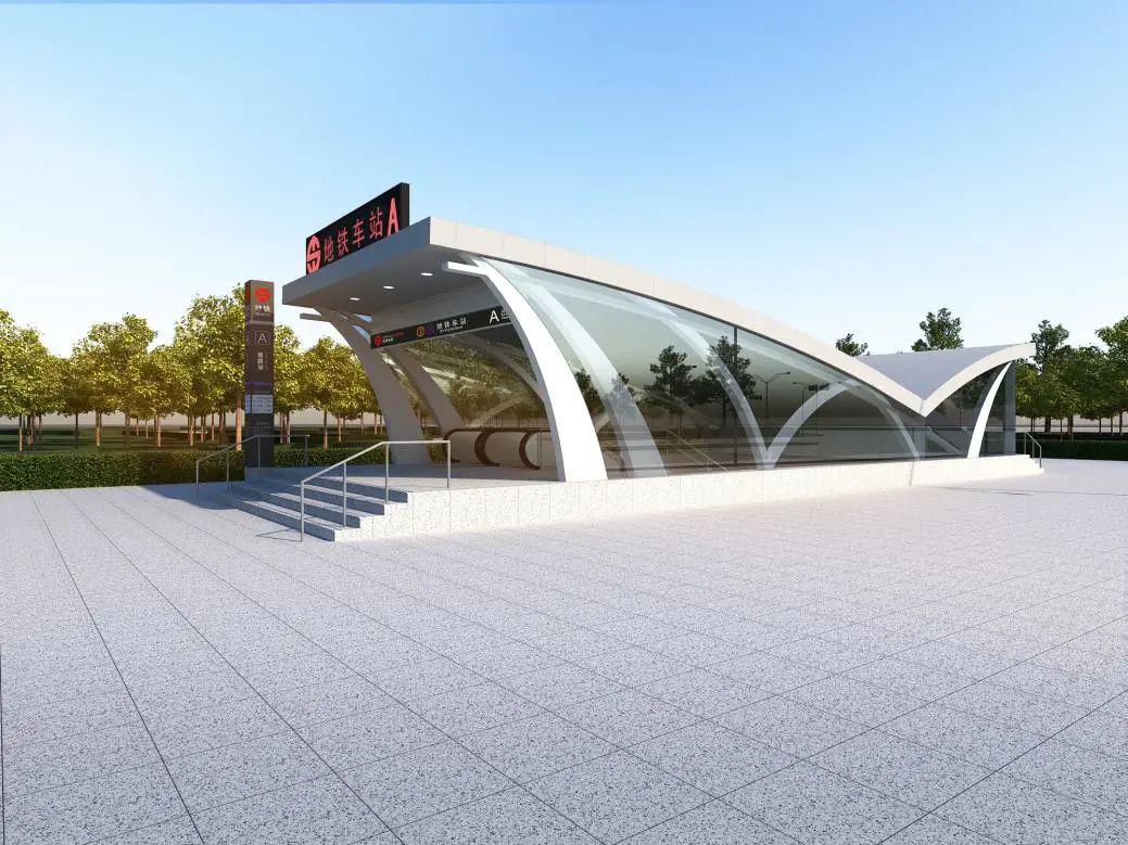 沈阳地铁四号线出入口