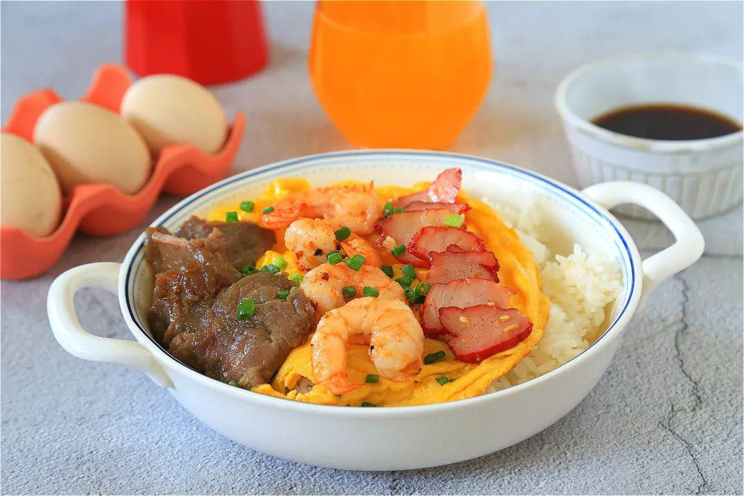 茶餐厅的招牌滑蛋三宝饭我研究出做法啦可好吃了