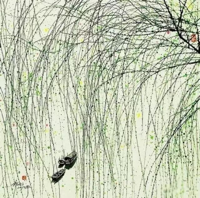 水墨画里的春天如痴如醉