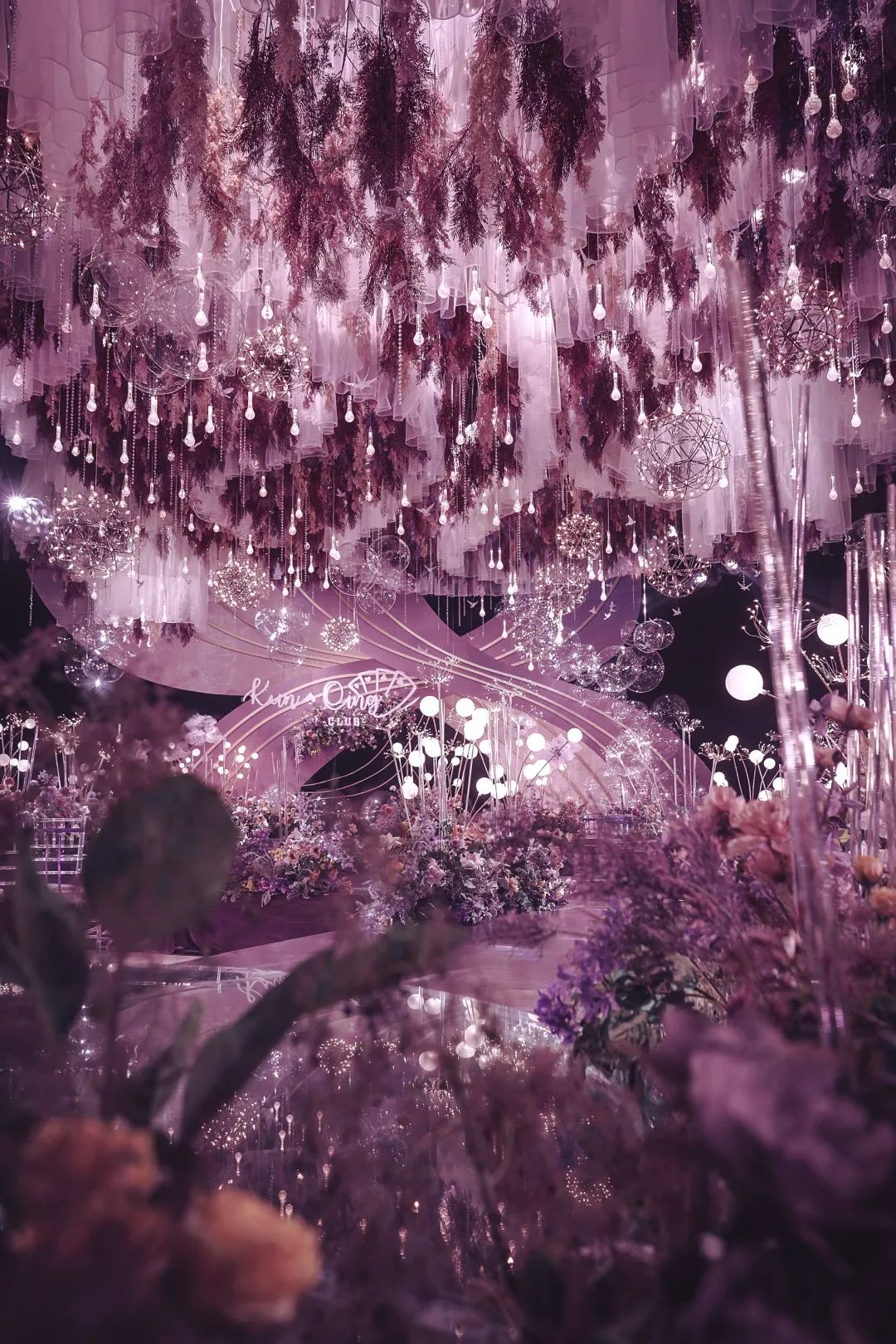 原创我们都是宇宙中的尘埃但你是我唯一的玫瑰特别的紫色星空婚礼