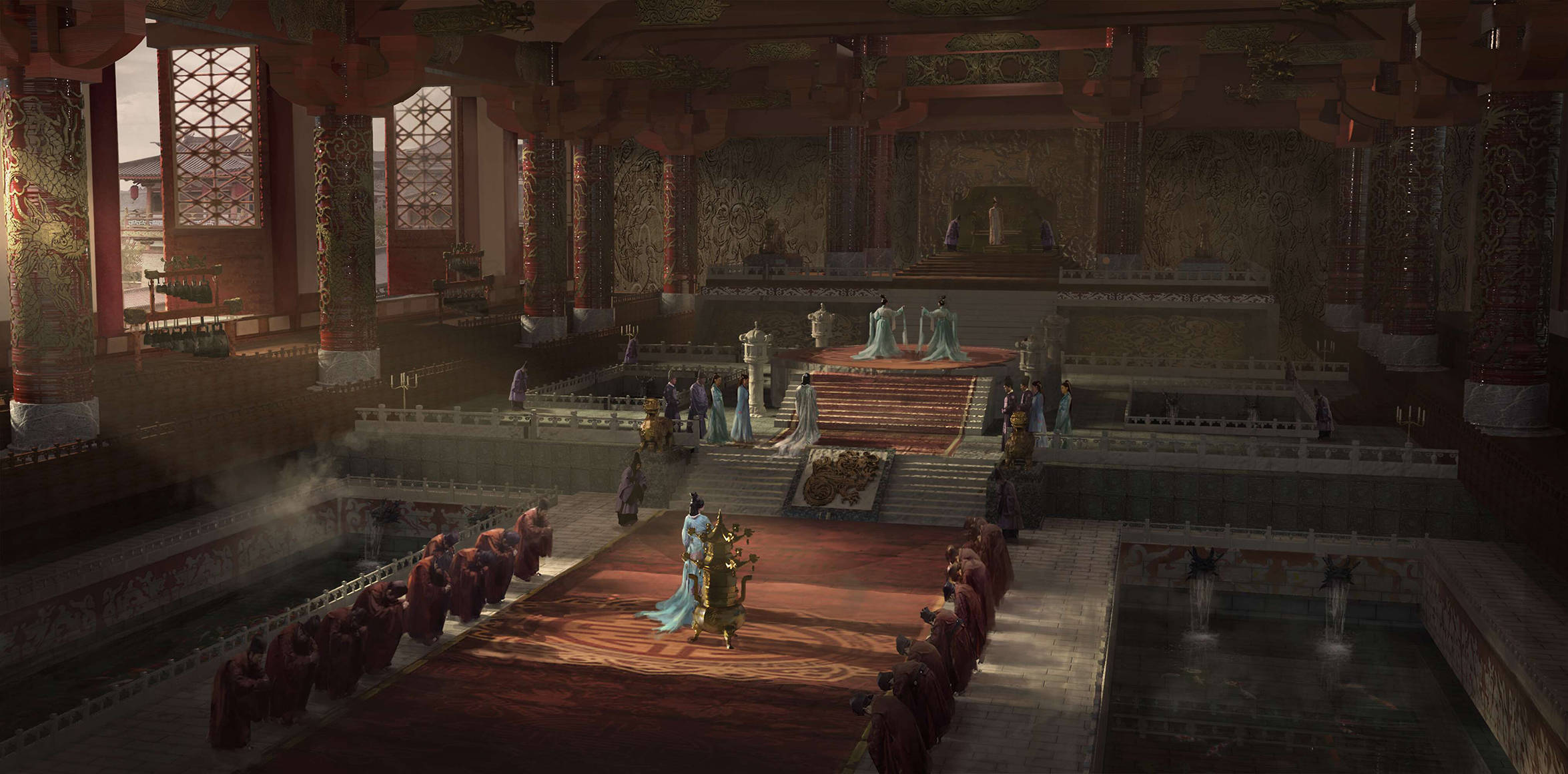 秦国宫殿内景图片