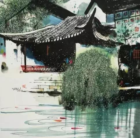 水墨画里的春天如痴如醉