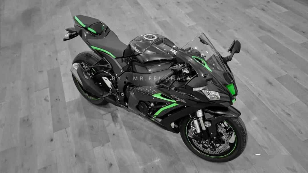 川崎西安我即冠军ninjazx10rse实车品鉴